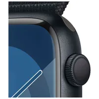 Apple Watch Series 9 (GPS) 45mm Midnight Aluminium Case with Midnight Sport Loop - Small