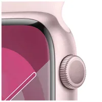Apple Watch Series 9 (GPS) 45mm Pink Aluminium Case with Pink Sport Band
