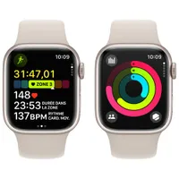 Apple Watch Series 9 (GPS + Cellular) 41mm Starlight Aluminium Case with Starlight Sport Band