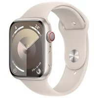 Apple Watch Series 9 (GPS + Cellular) 45mm Starlight Aluminium Case with Starlight Sport Band