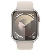 Apple Watch Series 9 (GPS + Cellular) 45mm Starlight Aluminium Case with Starlight Sport Band