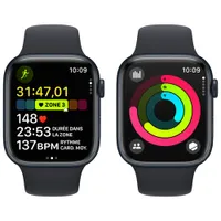 Apple Watch Series 9 (GPS + Cellular) 45mm Midnight Aluminium Case with Midnight Sport Band