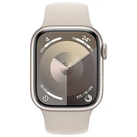 Apple Watch Series 9 (GPS) 41mm Starlight Aluminium Case with Starlight Sport Band - Small / Medium 130-180mm