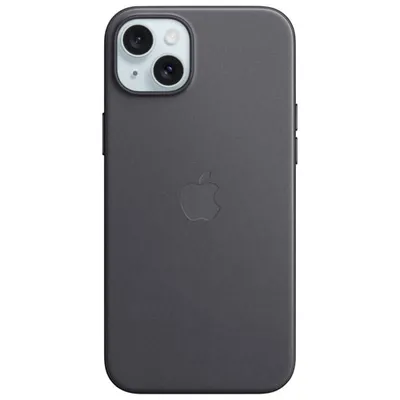 Apple FineWoven Fitted Hard Shell Case with MagSafe for iPhone 15 Plus - Black