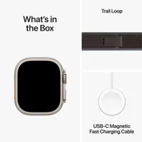 Apple Watch Ultra 2 (GPS + Cellular) 49mm Titanium Case with Trail Loop