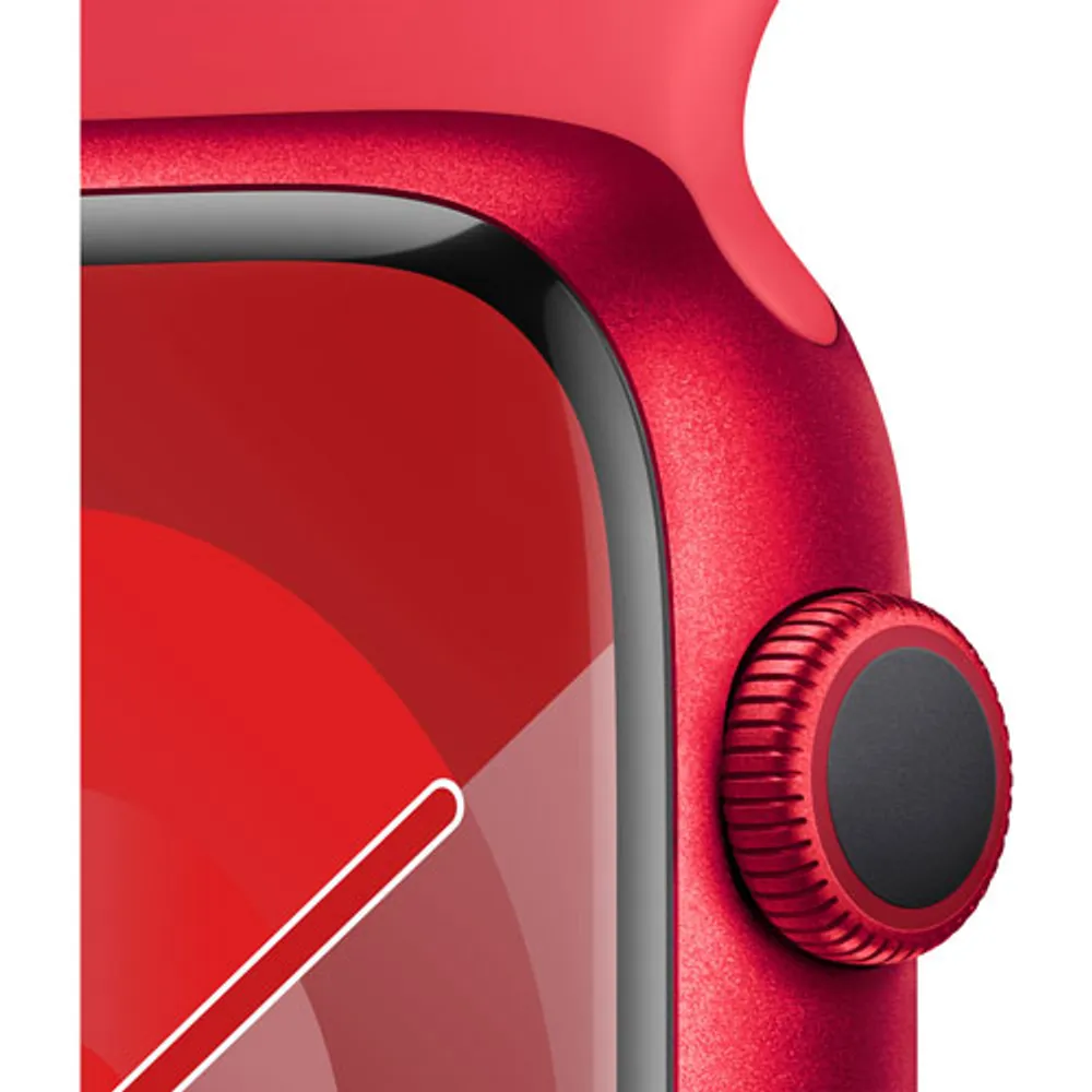 Apple Watch Series 9 (GPS) 45mm (PRODUCT)RED Aluminum Case with (PRODUCT)RED Sport Band