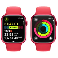 Apple Watch Series 9 (GPS) 45mm (PRODUCT)RED Aluminum Case with (PRODUCT)RED Sport Band