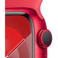 Apple Watch Series 9 (GPS) 41mm (PRODUCT)RED Aluminum Case with (PRODUCT)RED Sport Band - Medium/Large 150-200mm