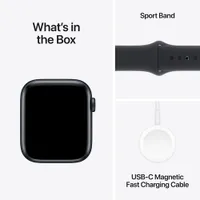 Apple Watch SE (GPS) 44mm Midnight Aluminum Case with Midnight Sport Band - Medium / Large