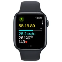 Apple Watch SE (GPS) 44mm Midnight Aluminum Case with Midnight Sport Band