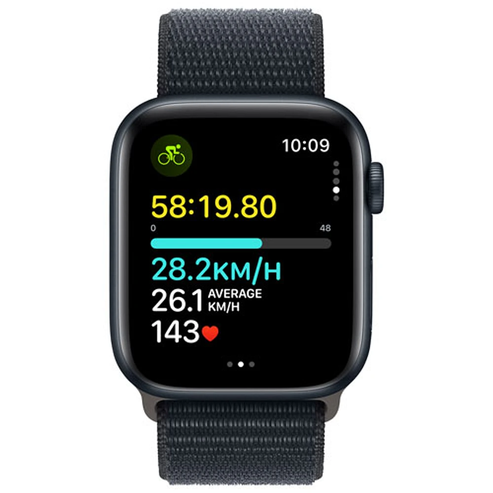 Apple Watch SE (GPS) 44mm Midnight Aluminum Case with Midnight Sport Band