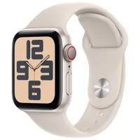 Apple Watch SE (GPS + Cellular) 40mm Starlight Aluminum Case with Starlight Sport Band - Small / Medium