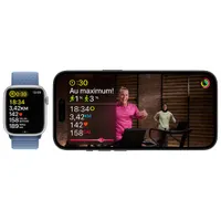 Apple Watch SE (GPS + Cellular) 40mm Starlight Aluminum Case with Starlight Sport Band
