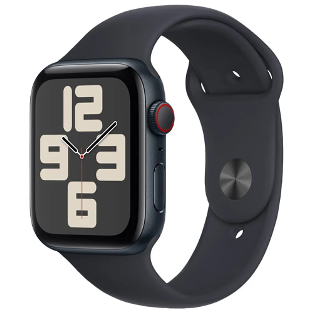 Apple Watch SE (GPS + Cellular) 44mm Midnight Aluminum Case with Midnight Sport Band