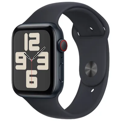 Apple Watch SE (GPS + Cellular) 44mm Midnight Aluminum Case with Midnight Sport Band
