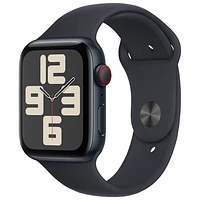 Apple Watch SE (GPS + Cellular) 44mm Midnight Aluminum Case with Midnight Sport Band - Medium / Large