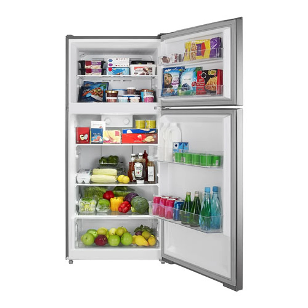 Insignia 28" 14.2 Cu. Ft. Top Freezer Refrigerator (NS-RTM14SS5-C) - Stainless Steel - Only at Best Buy