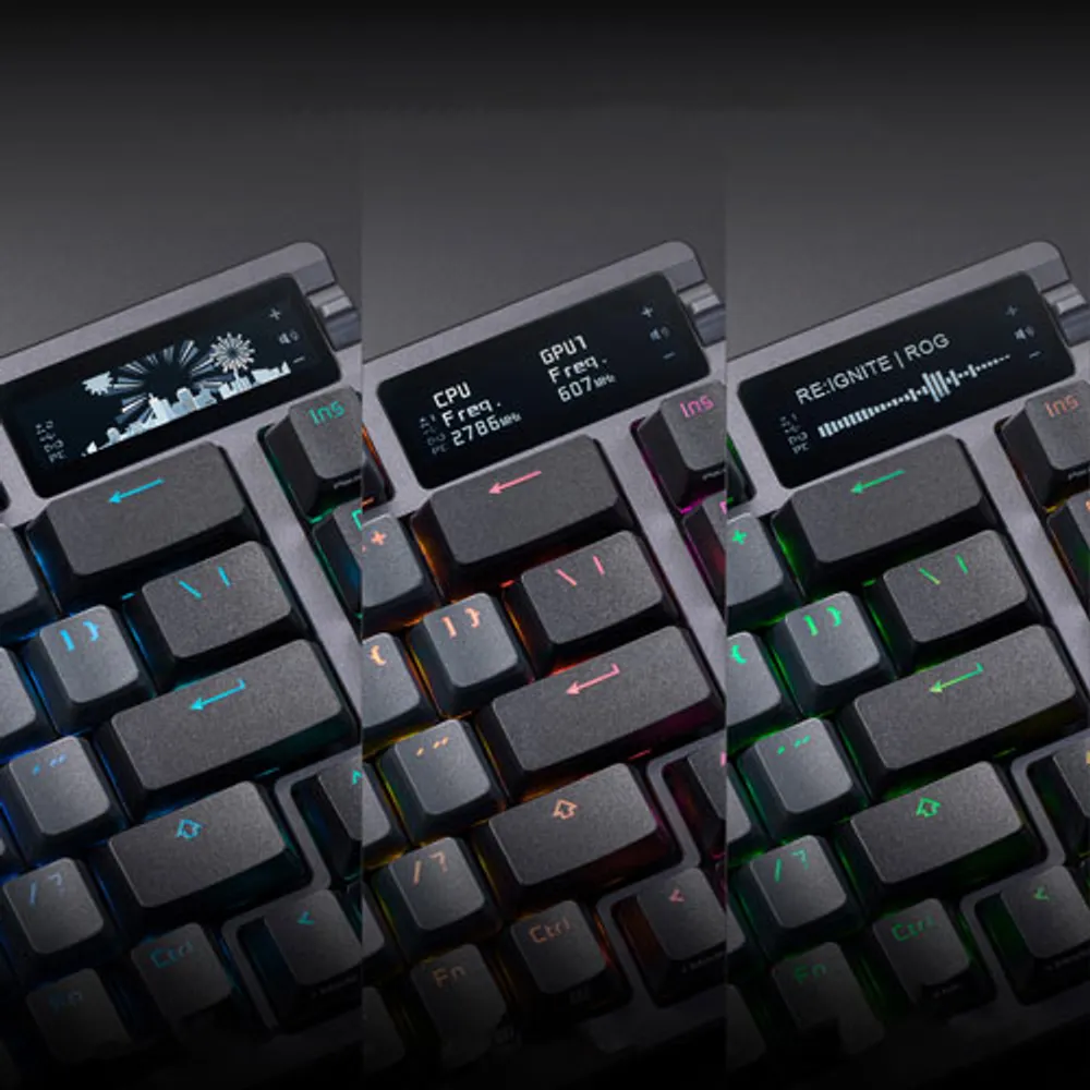 ASUS ROG Azoth Wireless NX Mechanical with OLED Display Custom Gaming Keyboard