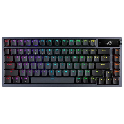 ASUS ROG Azoth Wireless NX Blue Mechanical with OLED Display Custom Gaming Keyboard