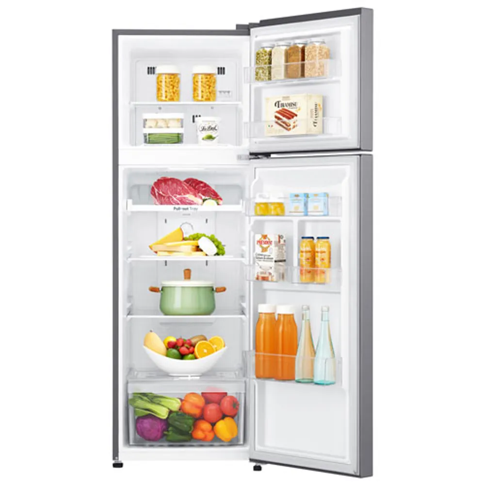 LG 22" 9 Cu. Ft. Top Freezer Refrigerator (LRTNC0915V) - Platinum Silver Steel