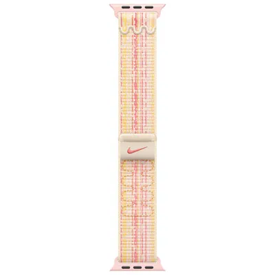 Apple Watch 41mm Nike Sport Loop - Starlight/Pink - Medium