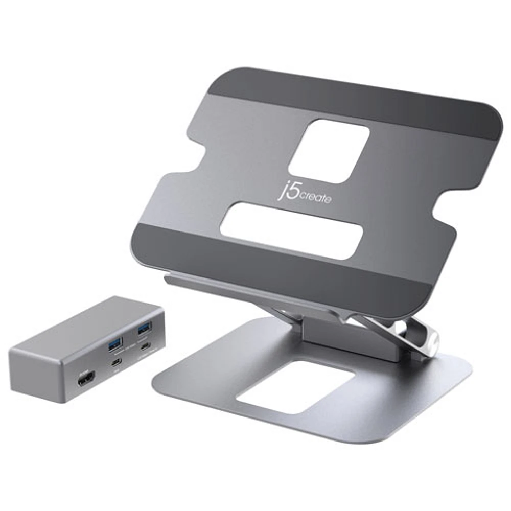 j5create Multi-Angle 4K Docking Stand (JTS327) - Space Grey