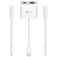 j5create USB-C to 4K HDMI Adapter with Power Delivery (JCA152) - White