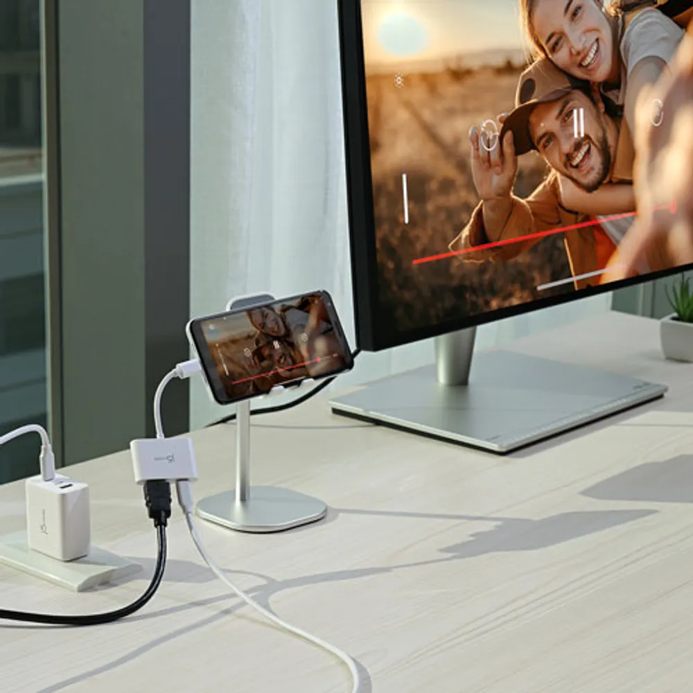 Adaptateur USB-C à HDMI 4K de j5create avec Power Delivery (JCA152) - Blanc