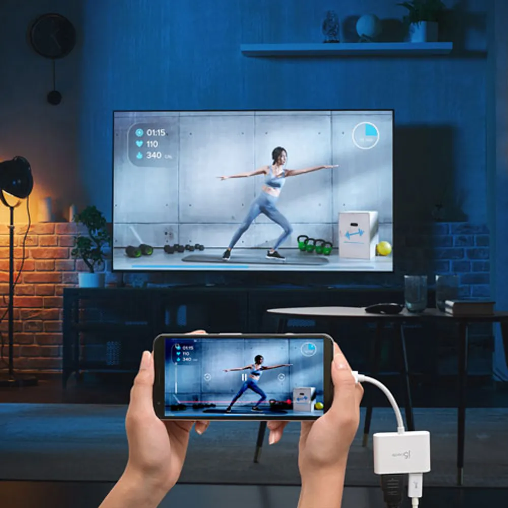 Adaptateur USB-C à HDMI 4K de j5create avec Power Delivery (JCA152) - Blanc