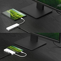 Concentrateur USB-C à multiples ports avec Power Delivery de j5create (JCD373EW) - Blanc