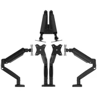 j5create Ergonomic Dual Monitor Mount - Black