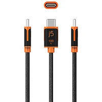 Câble de chargement et de synchronisation USB-C de 100 W de j5create (JUCX25L18)