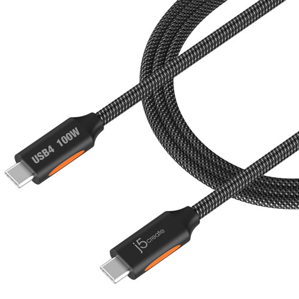 j5create 100W 40Gbps USB-C Braided Cable (JUCX27L12)