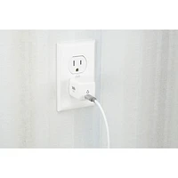 Chargeur mural USB-C GaN de 30 W avec câble tissé USB-C de 1,5 m (5 pi) de LBT - Blanc