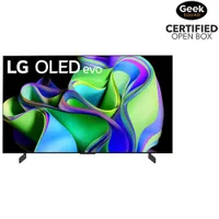 Boîte ouverte - Téléviseur intelligent Evo ThinQ AI webOS HDR DELO UHD 4K de 42 po de LG (OLED42C3PUA) - 2023