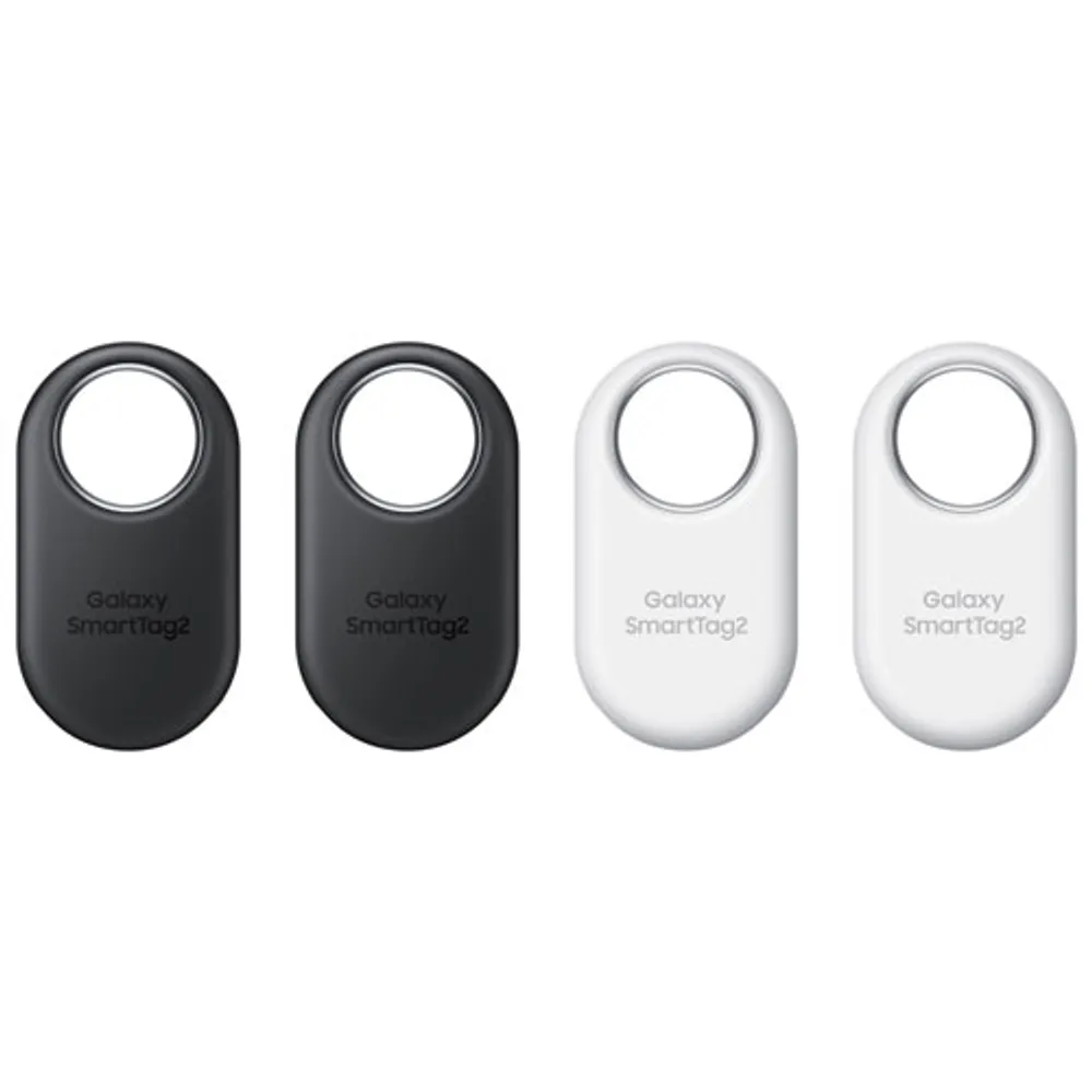 Samsung Galaxy SmartTag2 Bluetooth Tracker - 4 Pack - Black/White