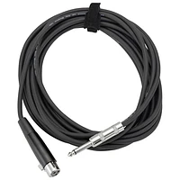 On-Stage 15' XLR to QTR Microphone Cable (MC12-15HZ-BLB)