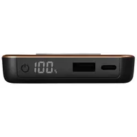 Chargeur portable USB-A/USB-C à recharge rapide de 20 W et 10 000 mA h Core 10 de Duracell avec chargeur sans fil - Noir