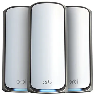 NETGEAR Orbi BE27000 Quad-Band Whole Home Mesh WiFi 7 System (RBE973S-100CNS)