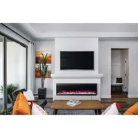 Napoleon Trivista Pictura 60" Electric Fireplace - 5000 BTU - Black