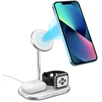 Energizer 3-in-1 7.5W Magnetic Wireless Charging Stand (WCP303) - White/Metal