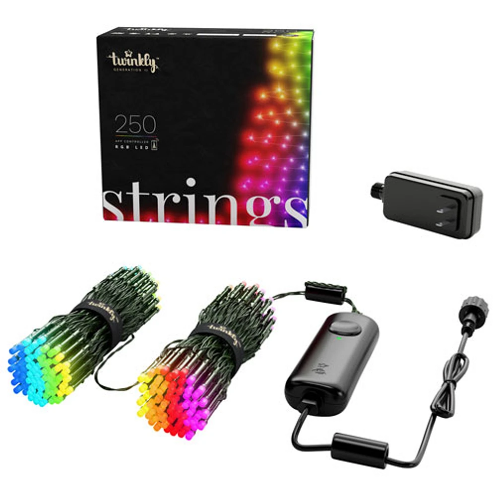 Twinkly Strings Smart RGB LED Lights - 250 Lights