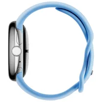 TELUS Google Pixel Watch 2 (GPS + LTE) 40mm Silver Aluminum Case w/ Sky Blue Active Band - Monthly Financing
