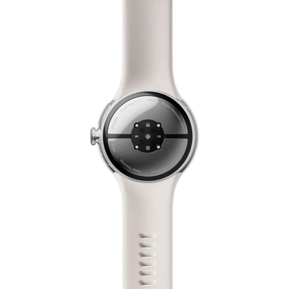TELUS Google Pixel Watch 2 (GPS + LTE) 40mm Silver Aluminum Case w/ Porcelain Active Band - Monthly Financing