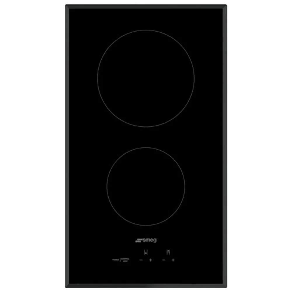 Smeg Classic 12" 2-Element Electric Cooktop (SEU122B) - Black