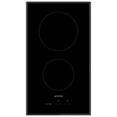 Smeg Classic 12" 2-Element Electric Cooktop (SEU122B) - Black