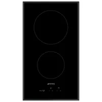 Smeg Classic 12" 2-Element Electric Cooktop (SEU122B) - Black