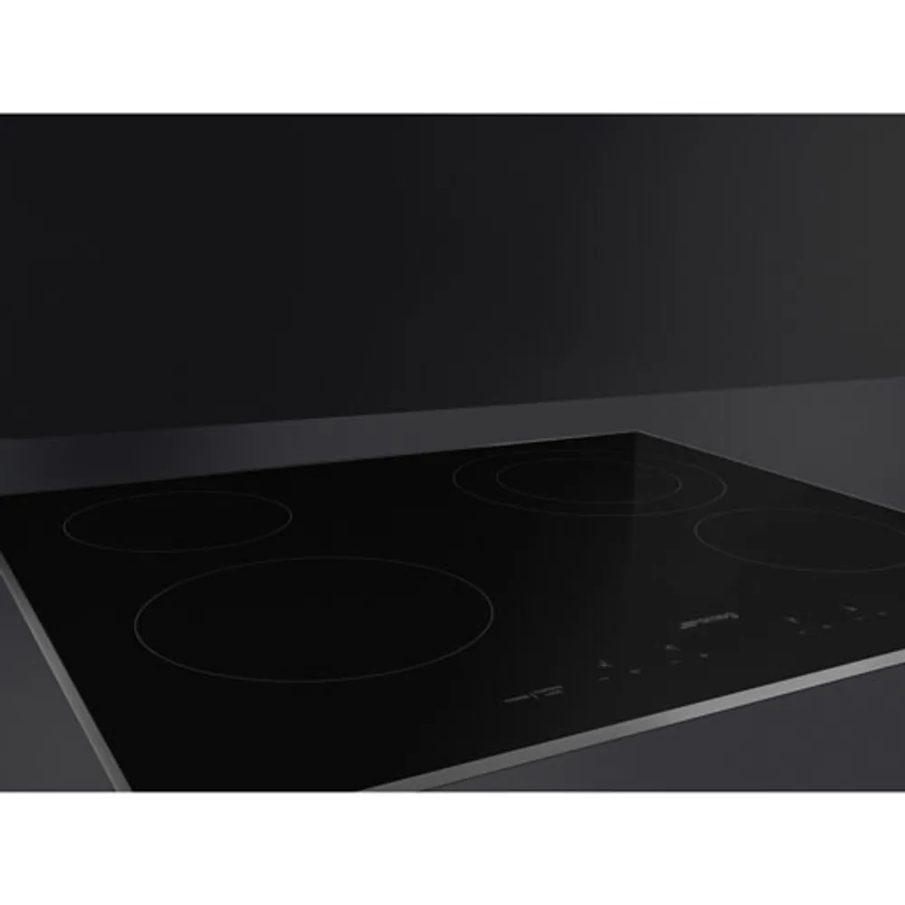 Smeg Classic 24" 4-Element Electric Cooktop (SEU244ETB) - Black