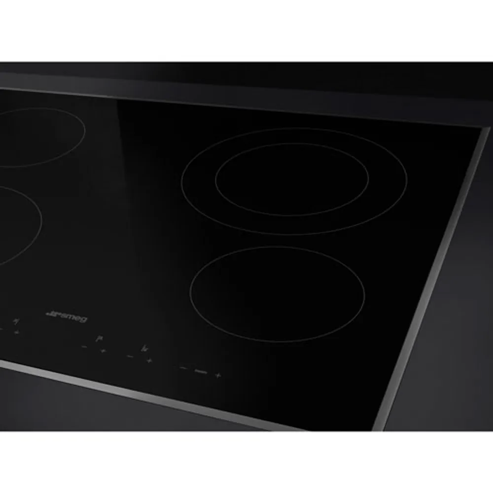 Smeg Classic 24" 4-Element Electric Cooktop (SEU244ETB) - Black