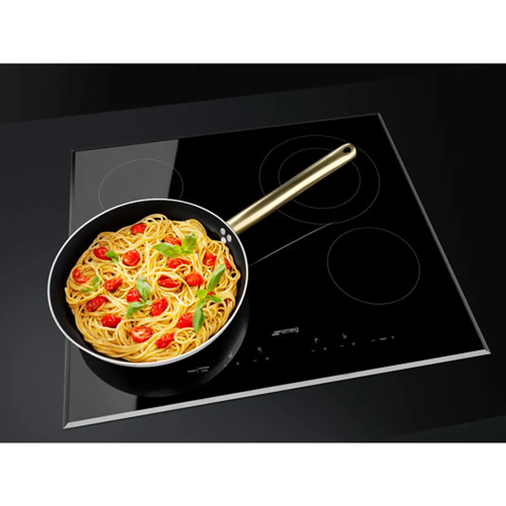 Smeg Classic 24" 4-Element Electric Cooktop (SEU244ETB) - Black